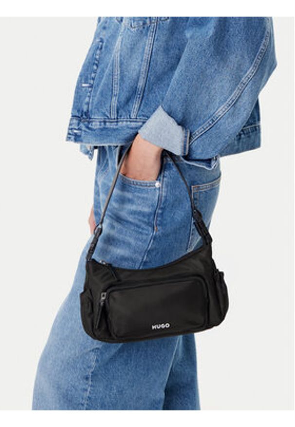 Hugo - HUGO Torebka Bel Shoulder 50547092 Czarny. Kolor: czarny