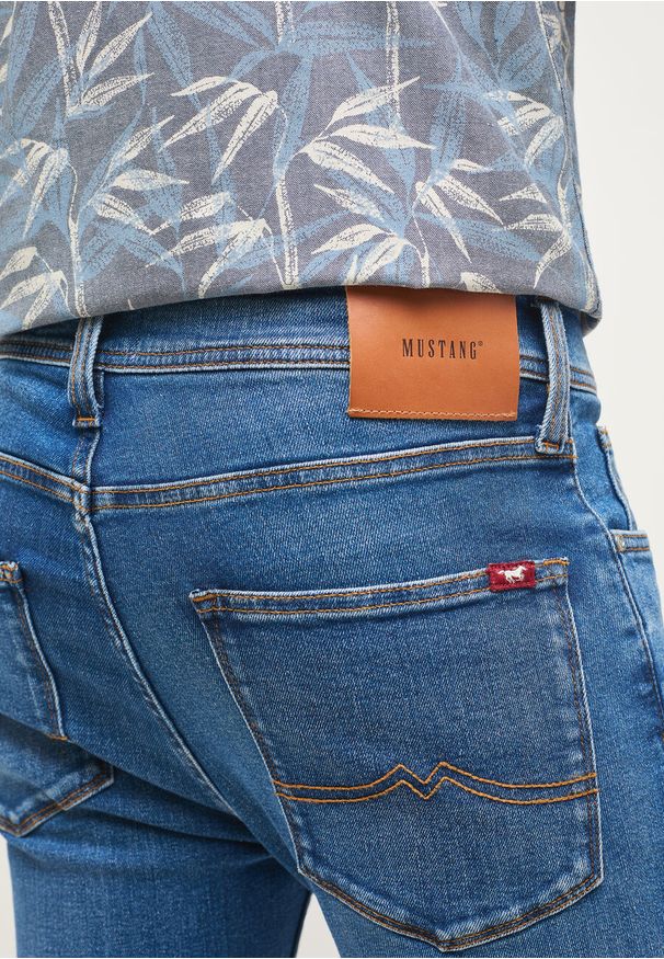 Mustang - MUSTANG ORLANDO SLIM MĘSKIE SPODNIE JEANSOWE DENIM BLUE 1013676 5000 682