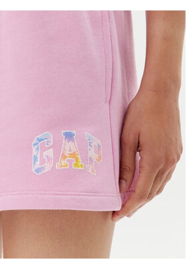 GAP - Gap Szorty sportowe 769323-09 Różowy Regular Fit. Kolor: różowy. Materiał: bawełna