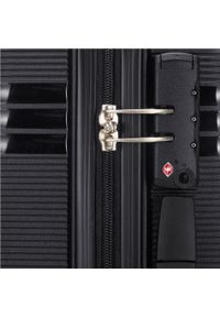 Wittchen - Duża walizka z polipropylenu jednokolorowa czarna. Kolor: czarny #10