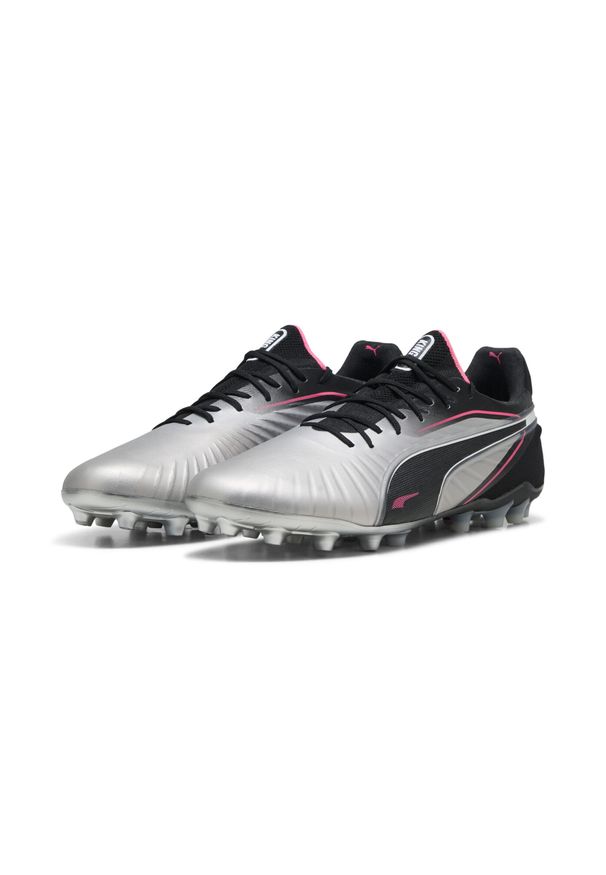 Puma - Buty piłkarskie KING ULTIMATE MG PUMA. Kolor: czarny, różowy, biały, wielokolorowy. Szerokość cholewki: normalna. Sport: piłka nożna