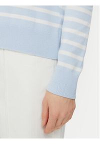 TOMMY HILFIGER - Tommy Hilfiger Sweter WW0WW40099 Błękitny Regular Fit. Kolor: niebieski. Materiał: bawełna, syntetyk #3