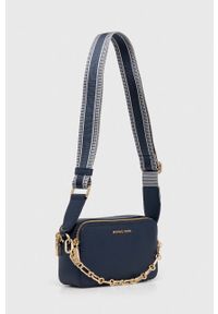 MICHAEL Michael Kors torebka skórzana kolor granatowy. Kolor: niebieski. Materiał: skórzane #2