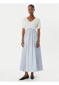 Weekend Max Mara Sukienka codzienna Brozno 2515621082 Biały Relaxed Fit. Okazja: na co dzień. Kolor: biały. Materiał: bawełna. Typ sukienki: proste. Styl: casual #1