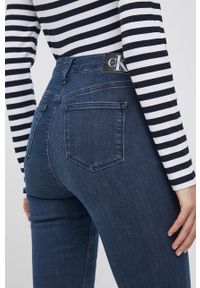 Calvin Klein Jeans jeansy damskie kolor niebieski. Kolor: niebieski #2