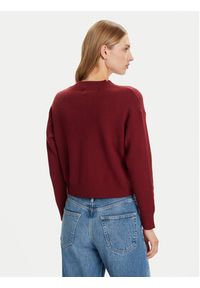 Vero Moda Kardigan Gold Art 10332210 Bordowy Regular Fit. Kolor: czerwony. Materiał: syntetyk #4