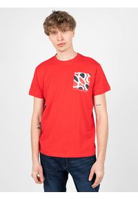 Pepe Jeans T-shirt "Alford" | PM508260 | Alford | Mężczyzna | Czerwony. Okazja: na co dzień. Kolor: czerwony. Materiał: bawełna. Wzór: nadruk. Styl: casual #6