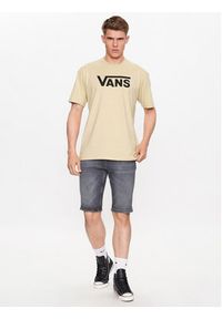 Vans T-Shirt Mn Vans Classic VN000GGG Beżowy Classic Fit. Kolor: beżowy. Materiał: bawełna #5