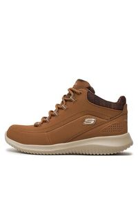 skechers - Skechers Sneakersy Just Chill 12918/CSNT Brązowy. Kolor: brązowy. Materiał: skóra