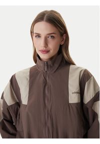 Adidas - adidas Bluza Blocked Washed KD8787 Brązowy Oversize. Kolor: brązowy. Materiał: syntetyk #4
