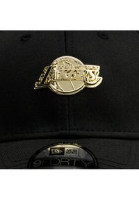 New Era Czapka z daszkiem LA Lakers Pin Logo 60292525 Czarny. Kolor: czarny. Materiał: materiał