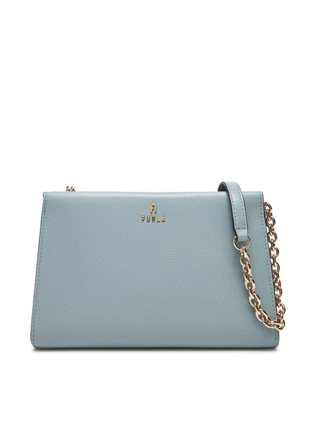 Furla Torebka Camelia Mini Crossbody WE00528 ARE000 CN 3963S Błękitny. Kolor: niebieski. Materiał: skórzane