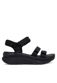 skechers - Skechers Sandały D'Lux Walker-Going-Out Vibes 119828/BBK Czarny. Kolor: czarny. Materiał: materiał #1