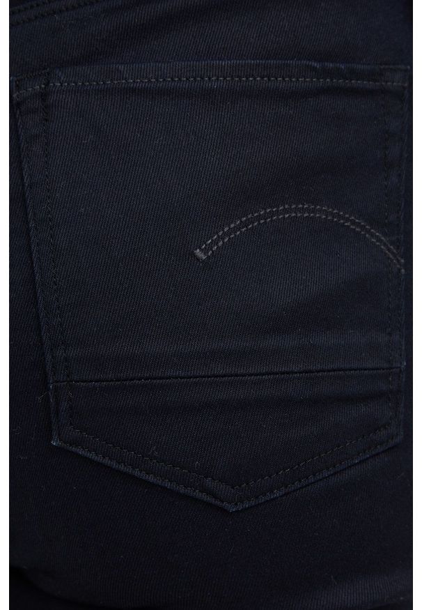 G-Star RAW - G-Star Raw Jeansy damskie high waist. Stan: podwyższony. Kolor: czarny