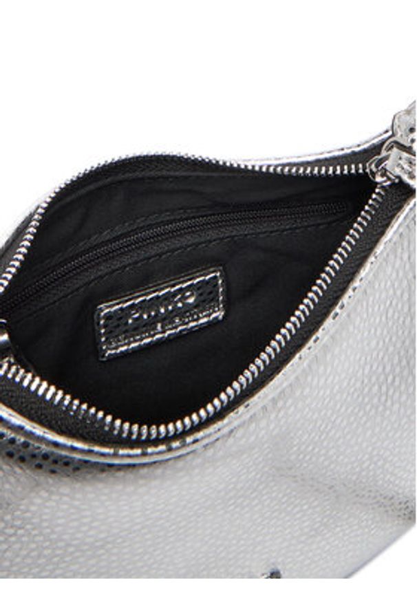 Pinko - PINKO Torebka Half Moon Baby C + Manico Al 25-26 PLTT 105913 A2WD Srebrny. Kolor: srebrny. Materiał: skórzane