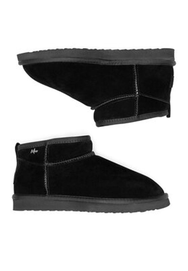 MEXX Śniegowce MICH2003743W Czarny. Kolor: czarny. Materiał: zamsz, skóra