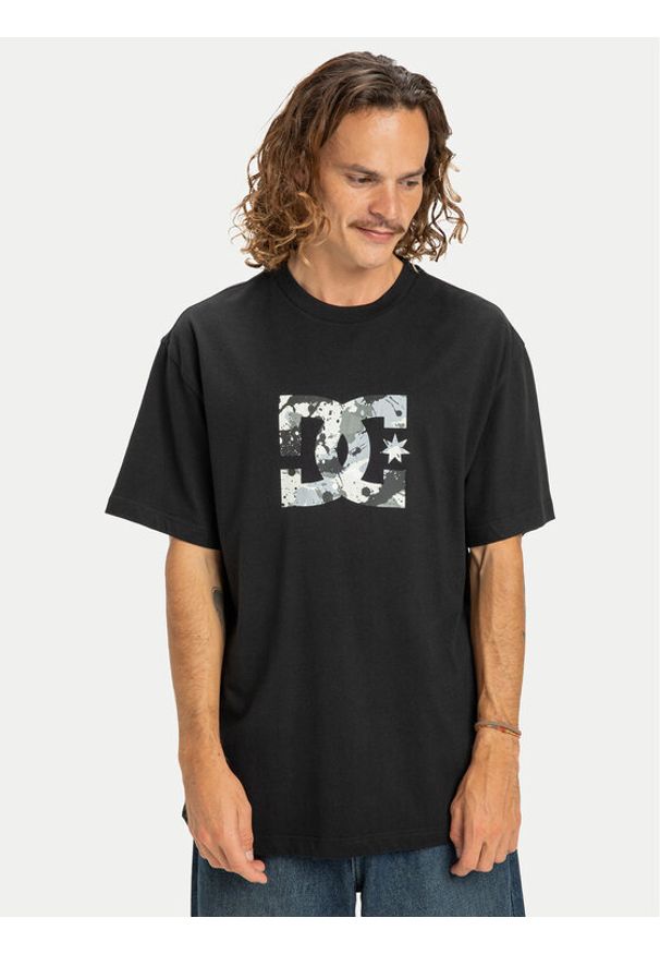 DC Shoes T-Shirt Star Filled EDYZT04348 Czarny Regular Fit. Kolor: czarny. Materiał: bawełna
