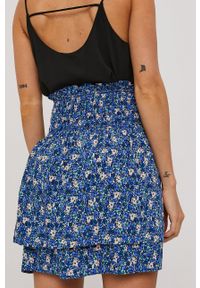 Vero Moda Spódnica mini rozkloszowana. Kolor: fioletowy. Materiał: tkanina #4