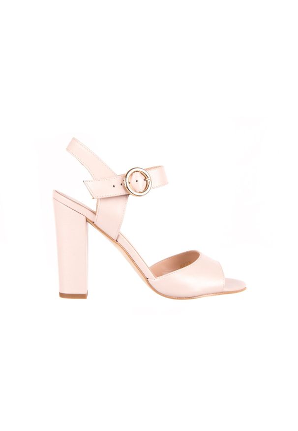 Sandały Bayla-056 8023-203 Beżowe Sandały 19 - 37. Okazja: na spotkanie biznesowe, do pracy. Zapięcie: pasek. Kolor: beżowy. Materiał: skóra. Obcas: na obcasie. Styl: elegancki, biznesowy. Wysokość obcasa: średni