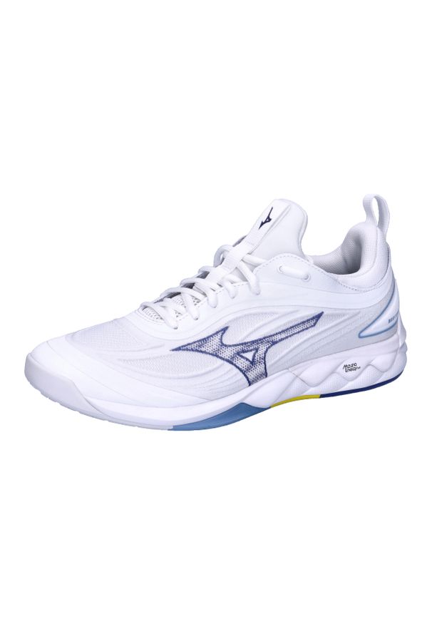 Buty do siatkówki Dorosły Mizuno Wave Luminous 3 biały. Kolor: wielokolorowy, niebieski, biały. Model: Mizuno Wave. Sport: siatkówka