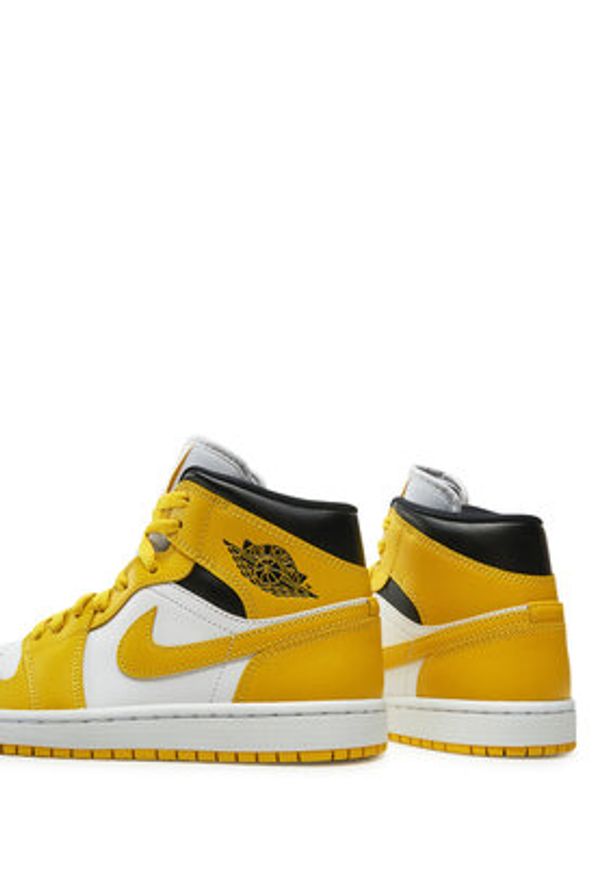 Nike Sneakersy Wmns Air Jordan 1 BQ6472 Żółty. Kolor: żółty. Materiał: skóra. Model: Nike Air Jordan