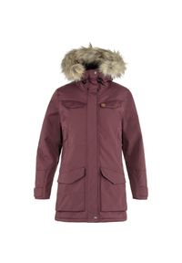 Fjällräven - Płaszcz damski Fjallraven Nuuk Parka. Kolor: różowy. Sezon: zima. Styl: sportowy