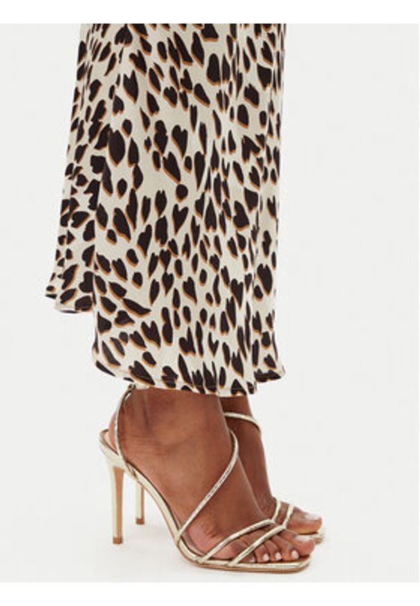 Kontatto Spódnica maxi B3008C Beżowy Slim Fit. Kolor: beżowy. Materiał: wiskoza