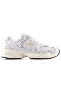 Buty unisex New Balance U530ESB – srebrne. Kolor: srebrny. Materiał: materiał, syntetyk. Szerokość cholewki: normalna. Sezon: lato. Sport: turystyka piesza
