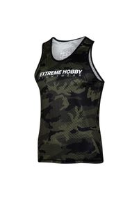 Koszulka sportowa bez rękawów męska Tank top EXTREME HOBBY HAVOC. Kolor: zielony. Materiał: poliester, elastan. Długość rękawa: bez rękawów. Styl: sportowy #1