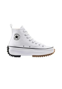 Trampki Converse cu platforma Run Star Hike, Kobiety. Kolor: biały. Materiał: guma, materiał. Obcas: na platformie. Sport: bieganie, turystyka piesza