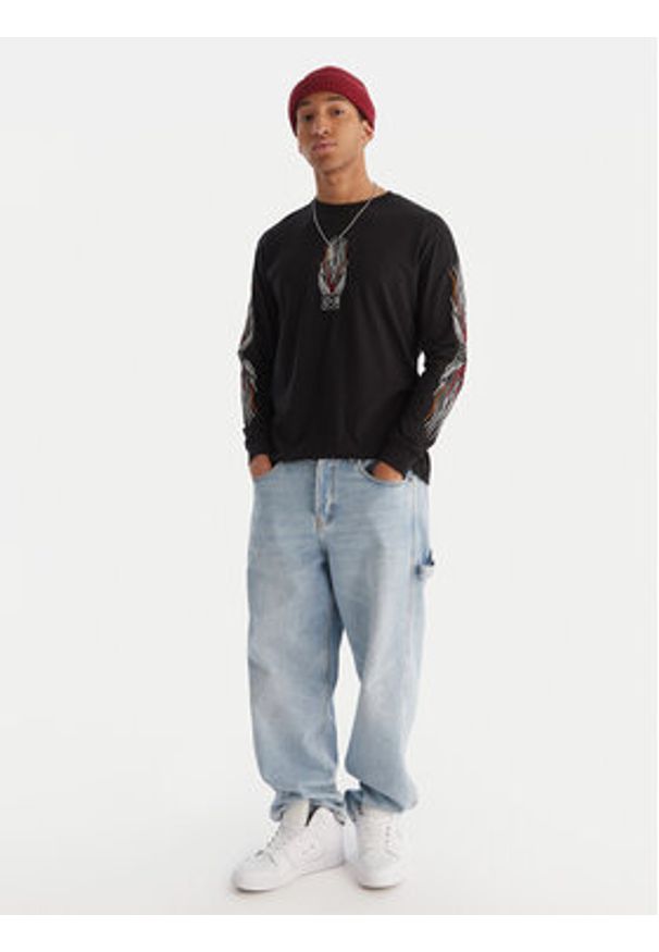 DC Shoes Longsleeve Burn Out HLS EDYZT04355 Czarny Regular Fit. Kolor: czarny. Materiał: syntetyk. Długość rękawa: długi rękaw