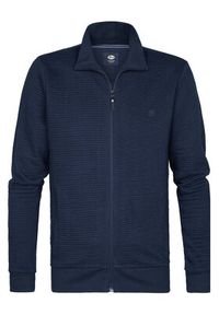 Petrol Industries Bluza M-1050-SWC333 Granatowy Regular Fit. Kolor: niebieski. Materiał: syntetyk, bawełna #2