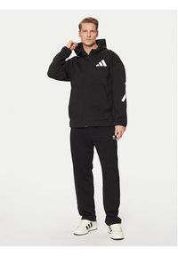 Adidas - adidas Bluza Z.N.E. JD5984 Czarny Regular Fit. Kolor: czarny. Materiał: syntetyk, bawełna