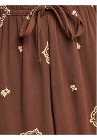 Roxy Szorty materiałowe Lekeitio Break High Printed ERJNS03508 Brązowy Regular Fit. Kolor: brązowy. Materiał: wiskoza