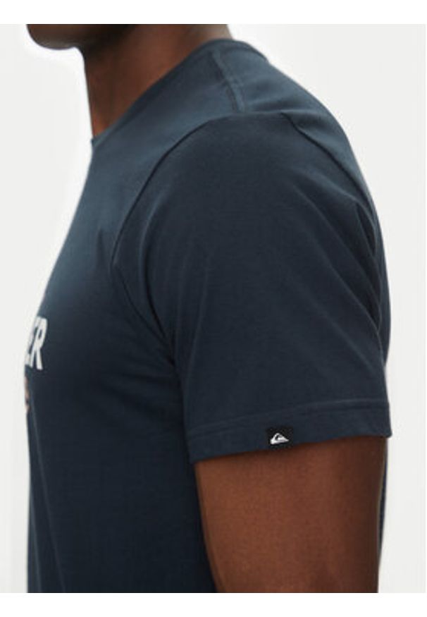 Quiksilver T-Shirt EQYZT08064 Granatowy Regular Fit. Kolor: niebieski. Materiał: bawełna