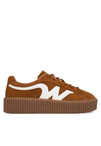 Weekend Max Mara Sneakersy 2615761014600 Pomarańczowy. Kolor: pomarańczowy. Materiał: skóra, zamsz #1