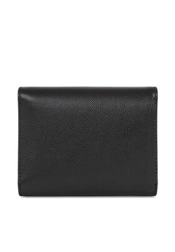 TOMMY HILFIGER - Tommy Hilfiger Mały Portfel Damski Th Timeless Med Flap W Bill AW0AW15258 Czarny. Kolor: czarny. Materiał: skóra