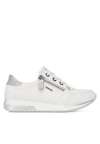 Remonte Sneakersy D0H11-80 Biały. Kolor: biały. Materiał: skóra, syntetyk #1