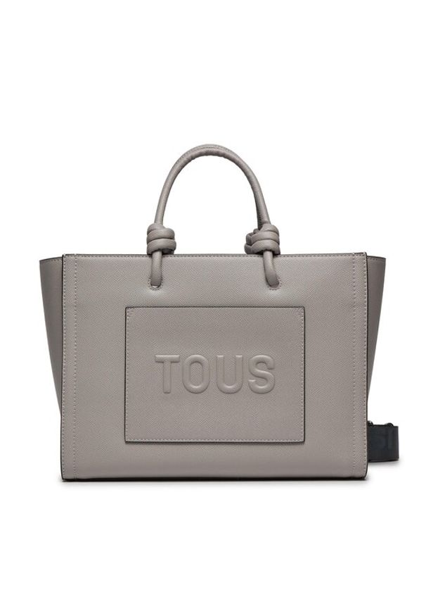 Tous - TOUS Torebka La Rue New 395910099 Szary. Kolor: szary. Materiał: skórzane