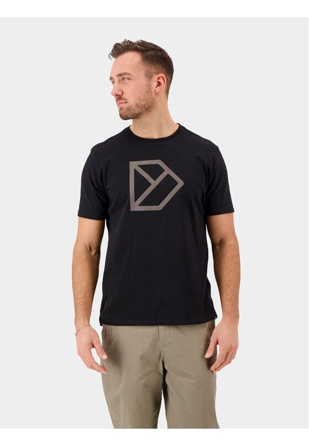 Didriksons T-Shirt D-Logo Usx T-Shirt 505096 Czarny Regular Fit. Kolor: czarny. Materiał: bawełna