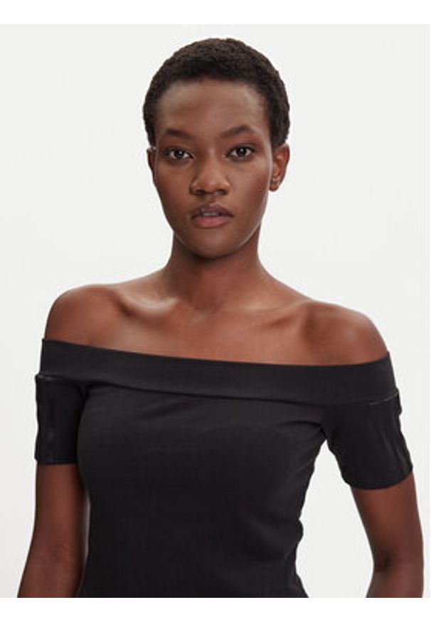 Adidas - adidas Bluzka adicolor Bandeau JV9742 Czarny Slim Fit. Kolor: czarny. Materiał: bawełna