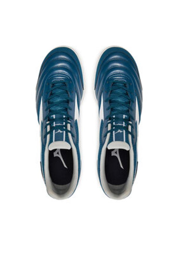 Mizuno Buty do piłki nożnej Mrl Sala Club Tf Q1GB2403 Niebieski. Kolor: niebieski. Materiał: skóra