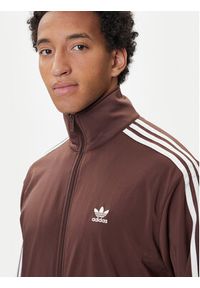 Adidas - adidas Bluza adicolor Classics Firebird KA0459 Brązowy Loose Fit. Kolor: brązowy. Materiał: syntetyk