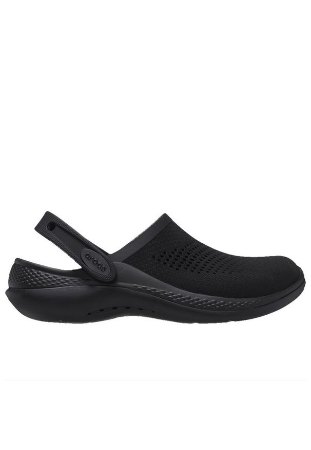 Klapki Crocs LiteRide 360 Clog 206708-060 - czarne. Kolor: czarny. Materiał: guma, syntetyk, materiał. Sezon: lato. Styl: klasyczny