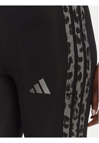 Adidas - adidas Legginsy Seasonal Essentials Print 3-Stripes KS7984 Czarny Slim Fit. Kolor: czarny. Materiał: bawełna. Wzór: nadruk #2