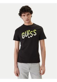 Guess T-Shirt F6GI02 J1314 Czarny Slim Fit. Kolor: czarny. Materiał: bawełna #1