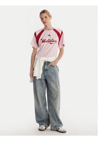 Adidas - adidas T-Shirt House Of Tiro JY7624 Różowy Regular Fit. Kolor: różowy. Materiał: syntetyk #4