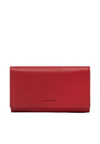 Puccini Portfel G004 Czerwony. Kolor: czerwony. Materiał: skóra #1