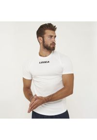 LEGEA - Koszulka multisport treningowa LIPSIA biała. Kolor: biały. Materiał: poliester. Sport: fitness #1