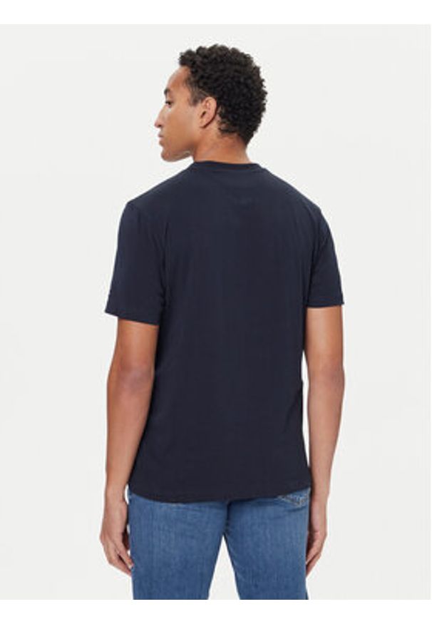 TOMMY HILFIGER - Tommy Hilfiger T-Shirt Stack Graphic MW0MW40002 Granatowy Regular Fit. Kolor: niebieski. Materiał: bawełna